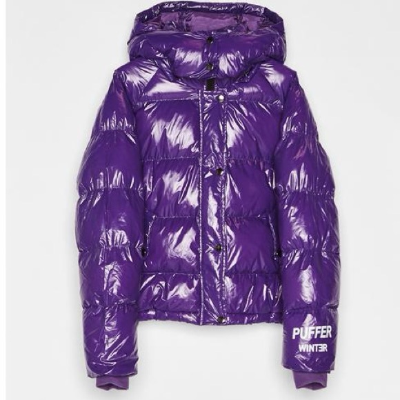 BERSHKA purple winter puffer - Picture 2 of 3